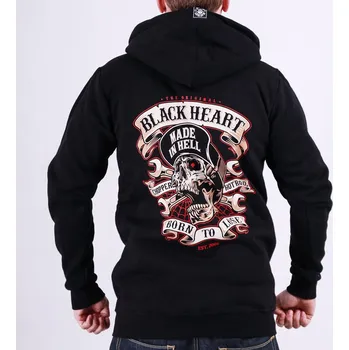 Pánská mikina Pánská Mikina BLACK HEART VISITOR Barva: Černá, Velikost: 3Xl