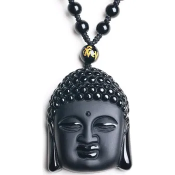 Náhrdelník Amulet MÍRU a VYROVNANOSTI z obsidiánu MN6012