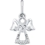 Stříbrný přívěsek anděl Abda s čirými Brilliance Zirconia