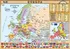 výuková tabulka Evropa: politická a fyzická mapa A4 - Kupka nakladatelství (2015, lamino)