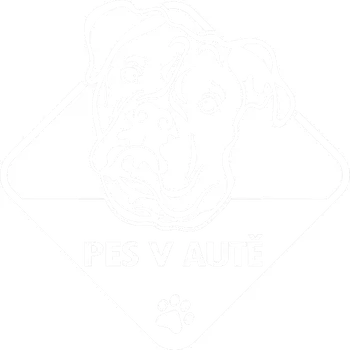 Samolepicí dekorace na vozidlo Pes v autě Americký buldok samolepka na auto Bílá Velikost A