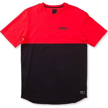 Pánské tričko SUPRA triko - Block Ss Crew Red/Black (603)
