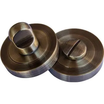 Dveřní kování Štít na klíč - záchodové dveřní kování mosazné