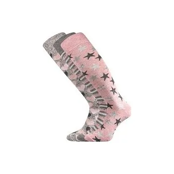 Pánské ponožky Dámské podkolenky Boma JANINA mix 18 - balení 3 páry v barevném mixu 23-25 (35-38)