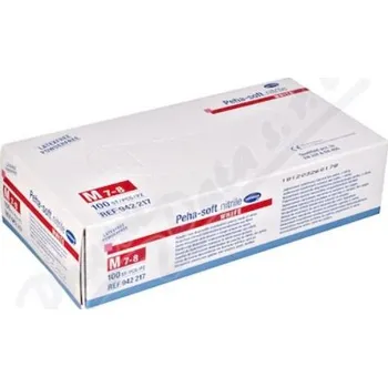 Vyšetřovací rukavice Rukavice vyš.Peha-Soft NITRILE Wh.b.p.nes.M 100ks