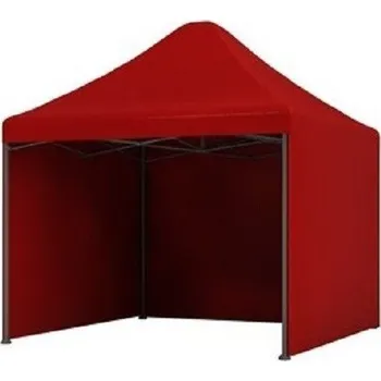 Zahradní stan Zahradní nůžkový párty stan easyup 3x3 ČERVENÝ + 3 stěny 37