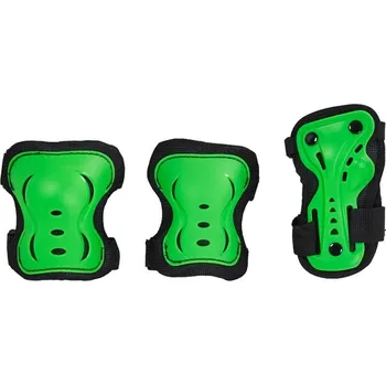 HANGUP chrániče - Kids Skate Pads 3-pack (GREEN) velikost: L