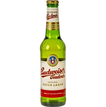 Pivo Budweiser 0,33 l sklo