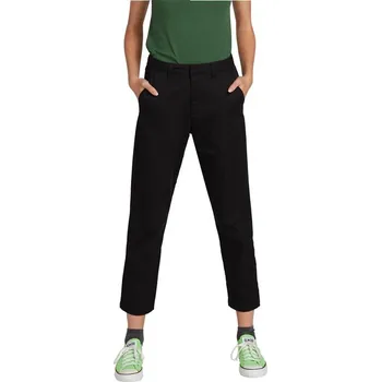 Dámské kalhoty VOLCOM kalhoty - Frochickie Highrise Black (BLK)