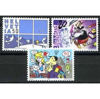 Poštovní známka (1992) MiNr. 1474 - 1476 ** - Švýcarsko - Komiks