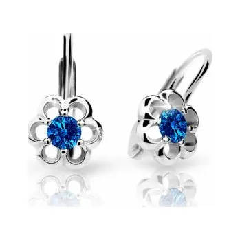 Náušnice Cutie Jewellery dětské zlaté náušnice C1947B-kl-Dark Blue