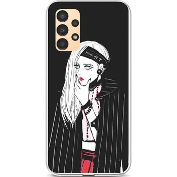 Pouzdro na mobilní telefon Kryt Samsung A13 silikon Dark Girl (obal neboli pouzdro na Samsung A13)
