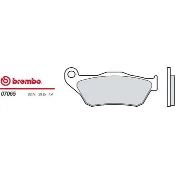 Brzda pro motocykl Přední brzdové destičky Brembo Yamaha 125 X MAX 2006 - 2009 směs OEM