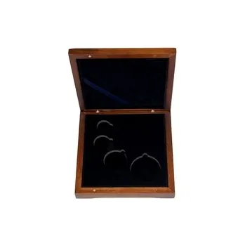 Dřevěná krabička 4 x Au Lunární série II. 2008 - 2019