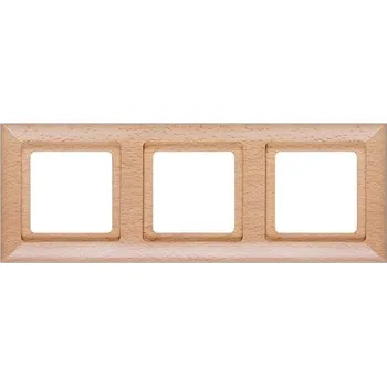 Stavebniny Timex Rámeček Opus buk-grafit, trojnásobný dřevěný