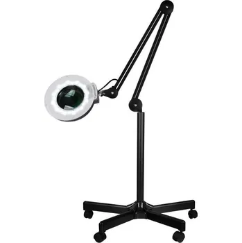 Lupa LED lampa s lupou S5 na stativu - černá