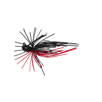 Umělá nástraha Savage Gear Nástraha Skirt Flirt Jig Sinking 6cm 4g Barva: BLACK RED, Délka: 6cm, Hmotnost: 4g