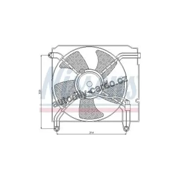 Chladič motoru Ventilátor chladiče NISSENS 85349