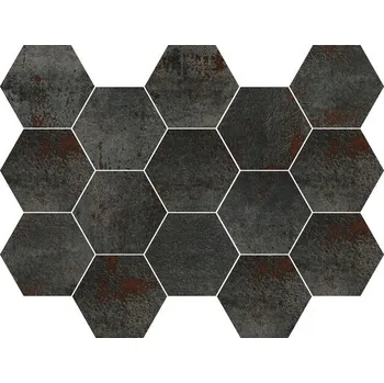 Stavební materiál EBS Metalo hexagon 22,5x32,5 titanium