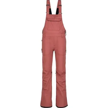 Snowboardové kalhoty 686 lacláče - Wmns Black Magic Insulated Bib Desert Rose Satin Dobby (DTRS)
