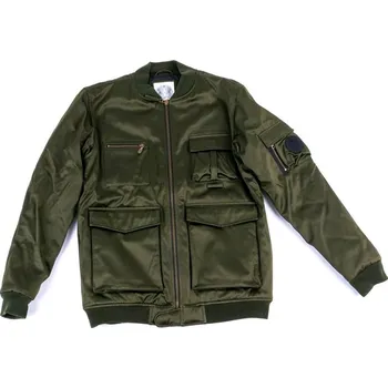 Pánská větrovka REELL bunda - Satin Bomber Green (GREEN)
