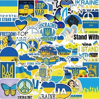 samolepka Ukrajinské samolepky míru 30 ks