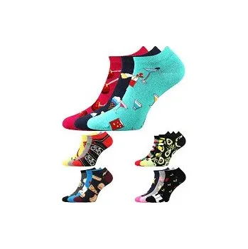 Pánské oblečení Ponožky Lonka DEDON - balení 3 různé páry mix G 35-38 (23-25)