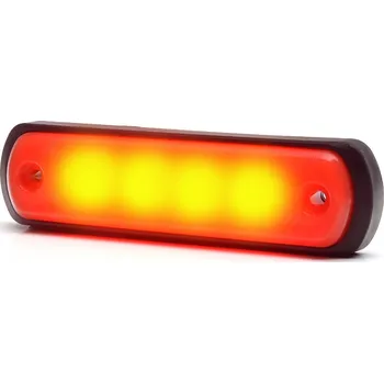Přívěs k motorovému vozidlu Svítilna zadní obrysová LED WAS W189N/1342, 12-24V, plochá, neon ef.