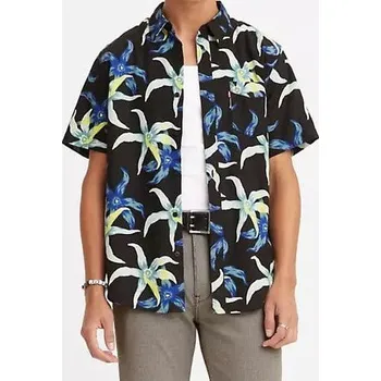 Pánské tričko LEVI'S® MEN'S SHORT SLEEVE SUNSET 1 POCKET SHIRT (BIG) - STARFRUIT CAVIAR