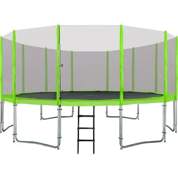 Trampolína Mamido Zahradní trampolína 487 cm zelená