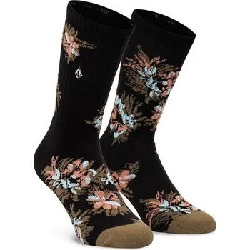 Pánské ponožky VOLCOM ponožky - Vibes Socks Black Print (BPR)
