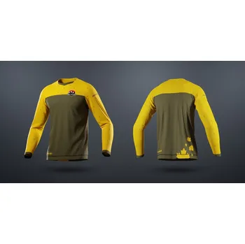 cyklistický dres dres ROCKY MOUNTAIN Enduro s dlouhým rukávem eye of tiger/war machine