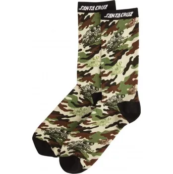 Pánské oblečení SANTA CRUZ ponožky - Slasher Camo Sock Slasher Camo (SLASHER CAMO)
