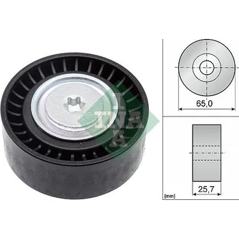 Vratná/vodicí kladka, klínový žebrový řemen INA 532 0907 10