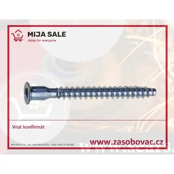 Vrut Vrut konfirmát P 6,3x 70 zinek bílý