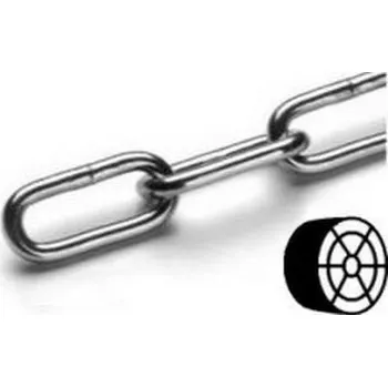 Řetěz Řetěz dlouhý článek DIN 763 cívka 6mm