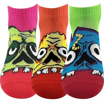 Dětské ponožky Boma ZOMBÍK - balení 3 páry v barevném mixu mix holka 30-34 (20-22)