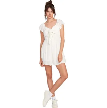Dámské šaty VOLCOM šaty - Coco Ss Romper White (WHT)