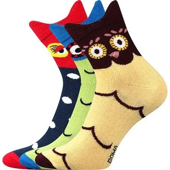 Pánské ponožky Ponožky Boma XANTIPA 34-3D - balení 3 páry v barevném mixu 26-28 (39-42) mix A