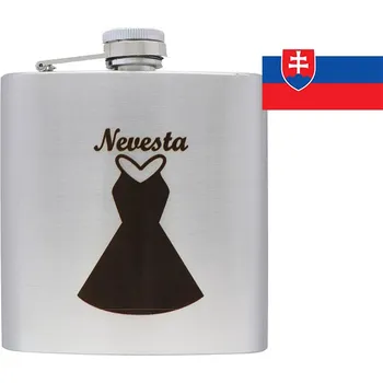 Placatka Nerezová placatka pro nevěstu / SK text /