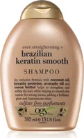 OGX Brazilian Keratin Smooth uhlazující šampon pro lesk a hebkost vlasů 385 ml