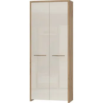 Šatní skříň Předsíňová skříň 2D Hagop - ořech pacifik/béžová