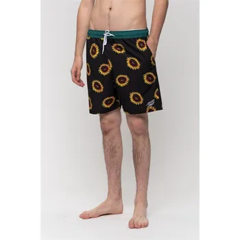 Pánské plavky SANTA CRUZ plavky - Sunflowers Swimshort Black (BLACK)