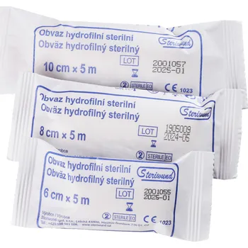Lékárnička Obvaz hydrofilní pletený - sterilní 6cm x 5m