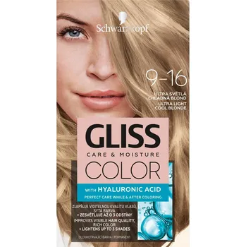 Schwarzkopf Gliss Color 60 ml, 9-16 ultra světlá chladná blond