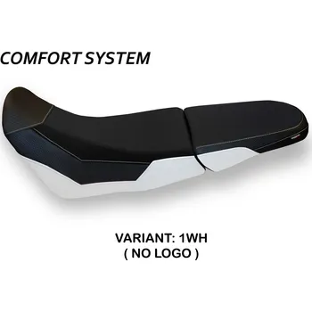 Moto sedlo TPZ Italia Potah sedla Honda Africa Twin 1000 Adventure Gand 3 comfort model potah sedla: bez loga 1WH (white)