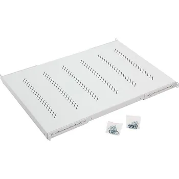 modulární přístroj a rozvaděč TRITON Police s perforací 19", 1U/650mm, nosnost 150kg, šedá