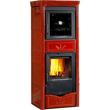 Krbová kamna La Nordica TermoNicoletta Eva Forno D.S.A. 4.0 bordó