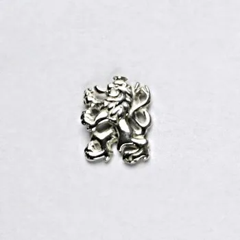 Přívěsek Zlatý odznak Český lev s americkým zapínáním , bílé zlato - ODZ 826