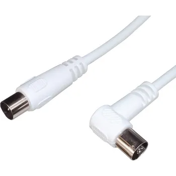 PremiumCord TV kabel M/F 90°, 2m